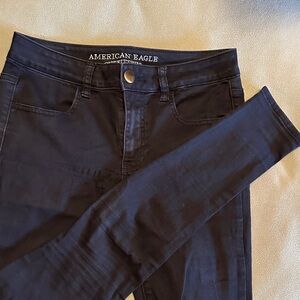 American Eagle Outfitters Women's Dark Blue Skinny Jeans